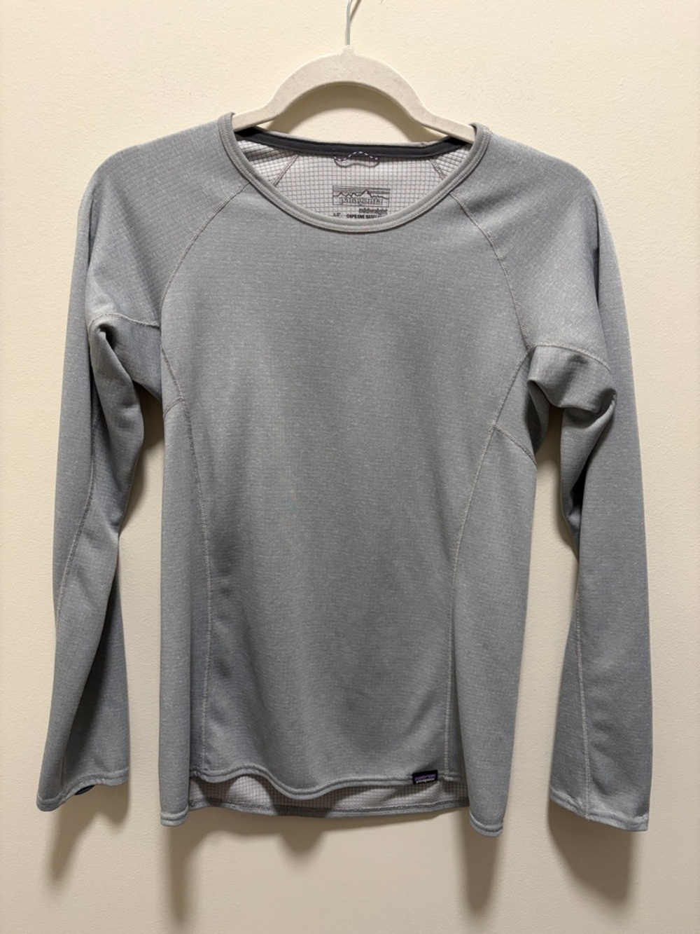 Patagonia Gray Midweight Capilene Base Layer Top